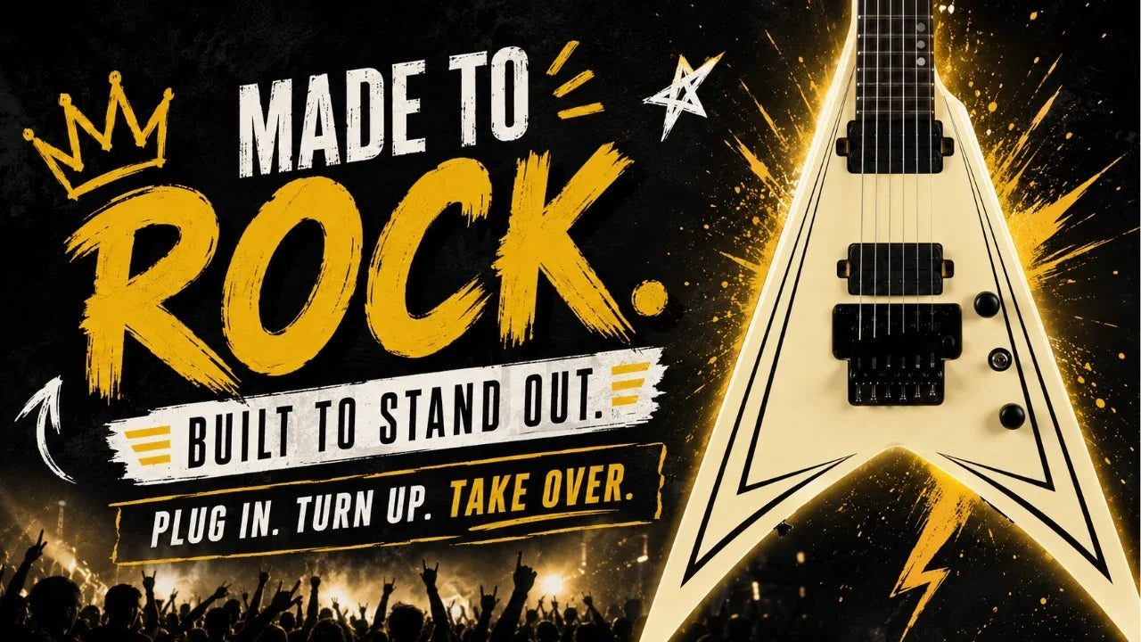Master the Stage with the Spira V-420 AWH Flying V Electric Guitar