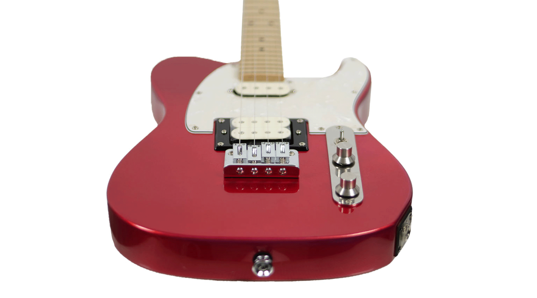 Risa TE-432 Custom Red Tele Electric Tenor Ukulele