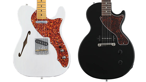Stripped-down Minimalism: Telecaster Thinline vs. Les Paul Junior