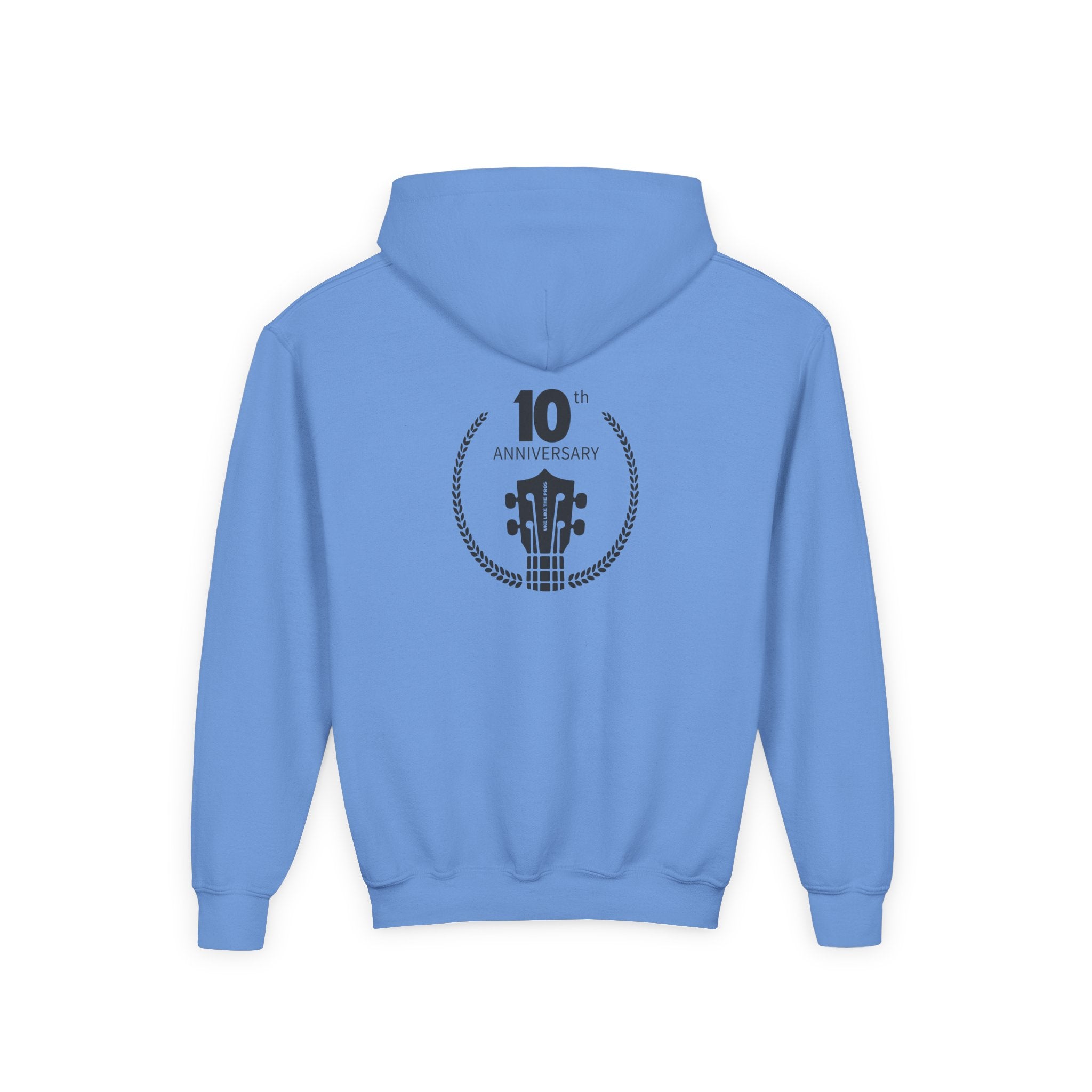 Uke Like The Pros 10th Anniversary Youth Hoodie - Black Logo