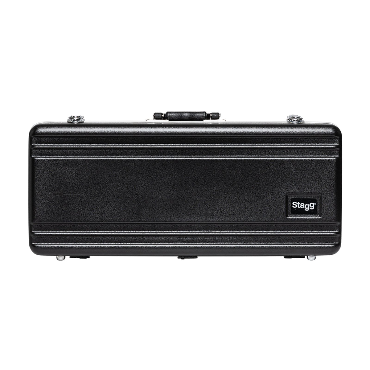 Stagg ABS-AS ABS case for alto saxophone: front view of the closed case