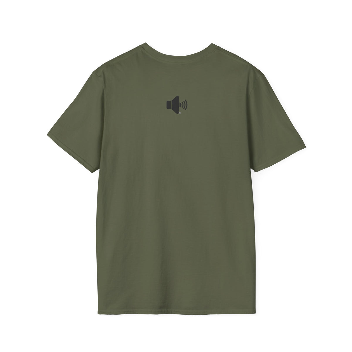 Sound On Speaker Icon T-Shirt - Black Logo