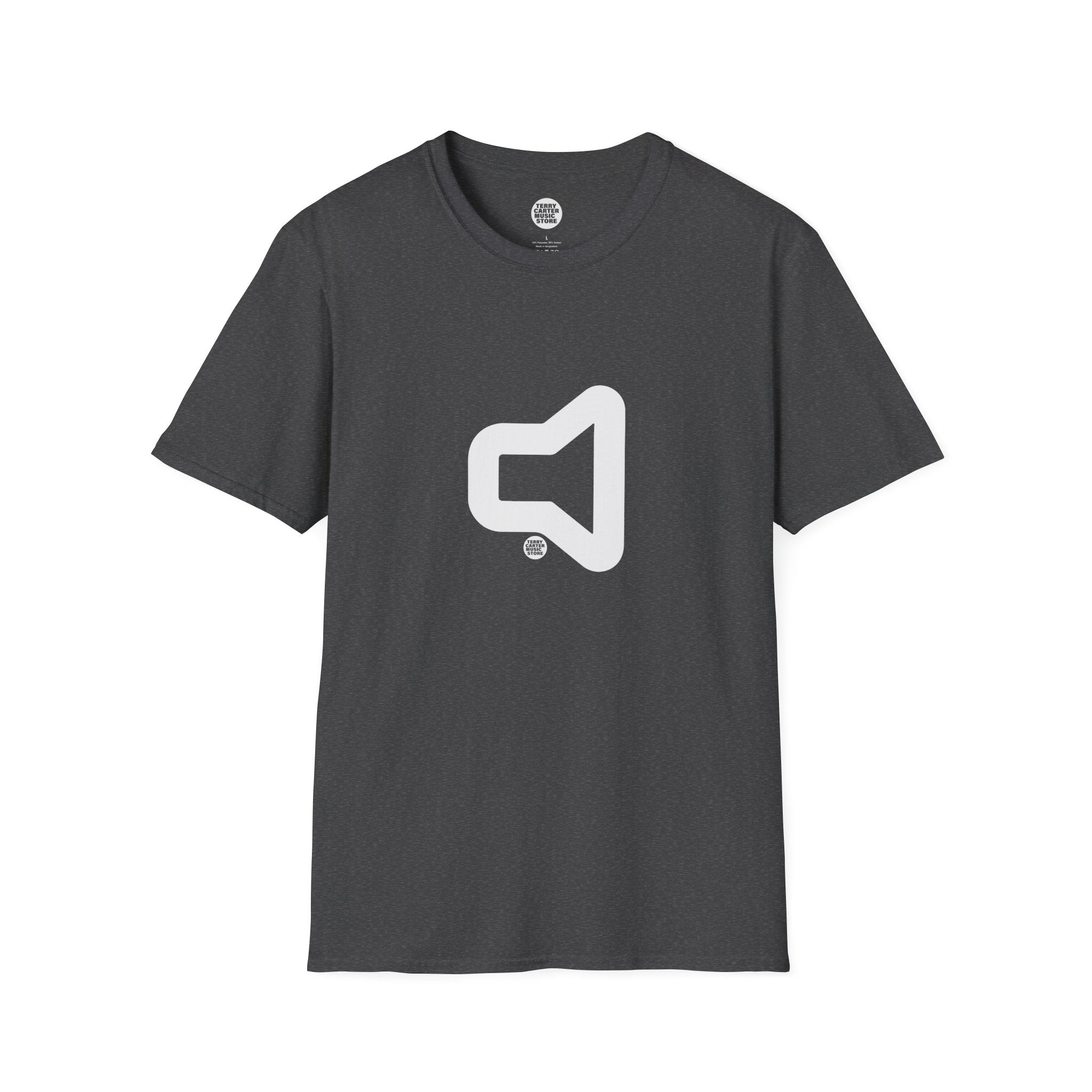 Speaker Icon T‑Shirt - White Logo