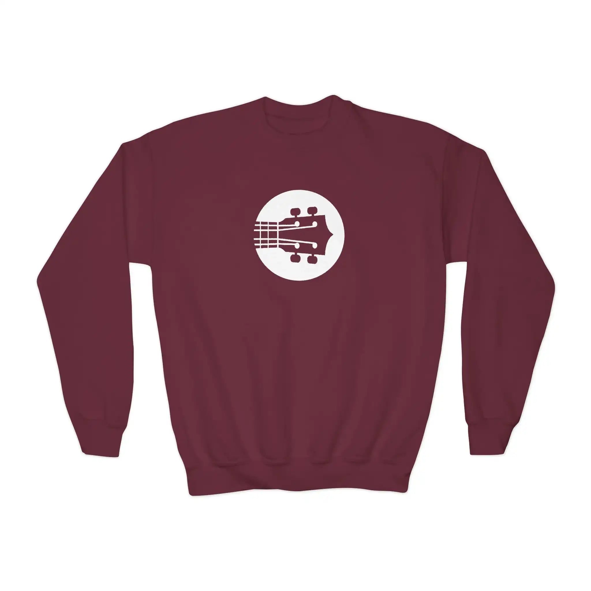 Kids Uke Like The Pros Crewneck Sweatshirt - White Logo