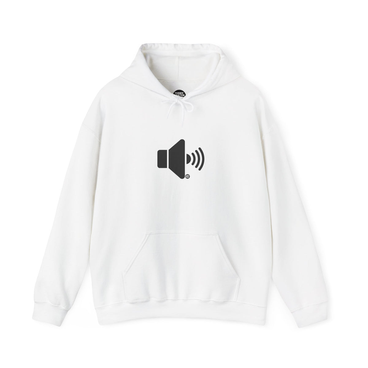 Sound On Speaker Icon Hoodie – Black Logo