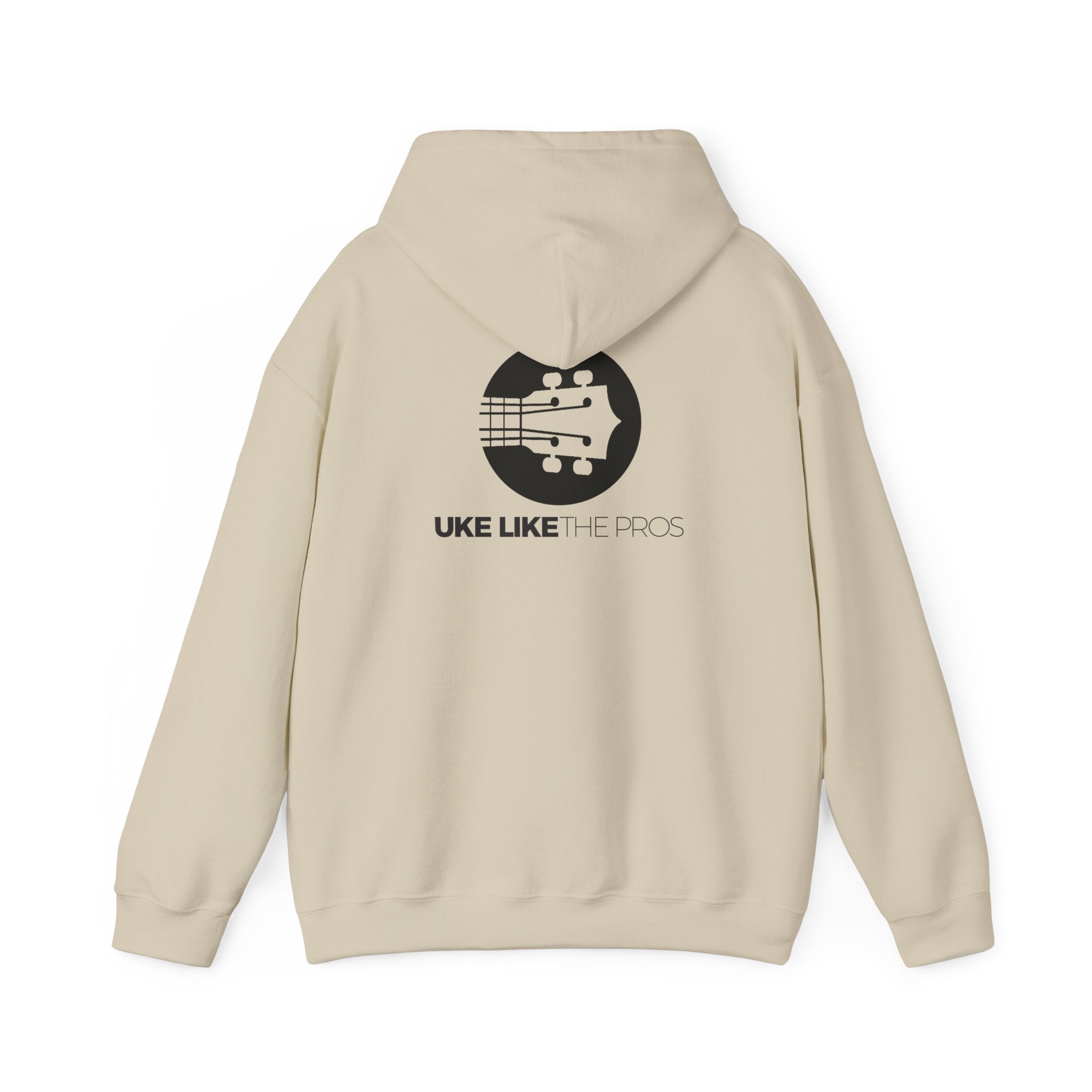 Uke Like The Pros Hoodie - Black Logo Pullover
