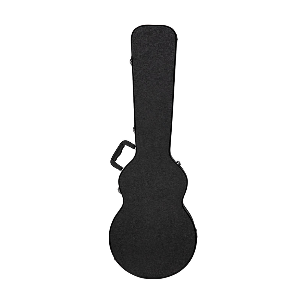 Stagg GCA-LP black hardshell case, back view with side carry handle