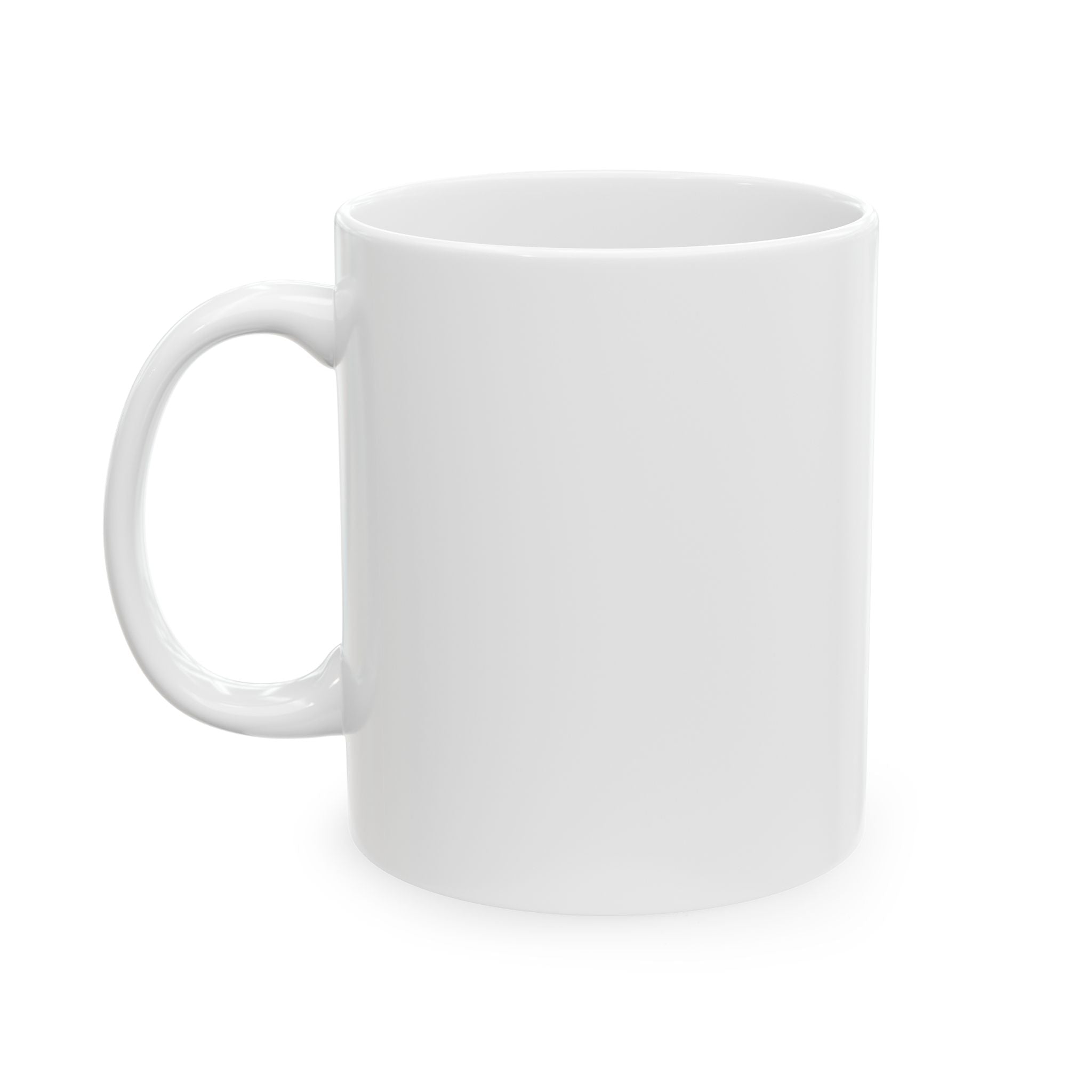 Speaker Icon White Ceramic Mug - 11oz & 15oz
