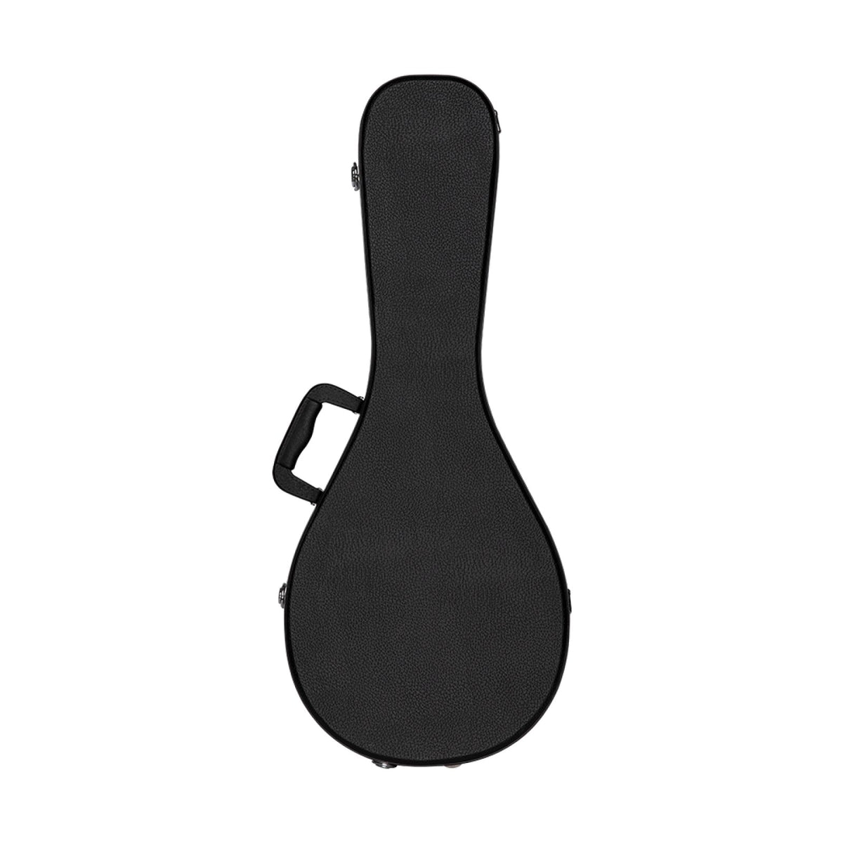 Stagg GCA-M black mandolin case, back view with side carry handle