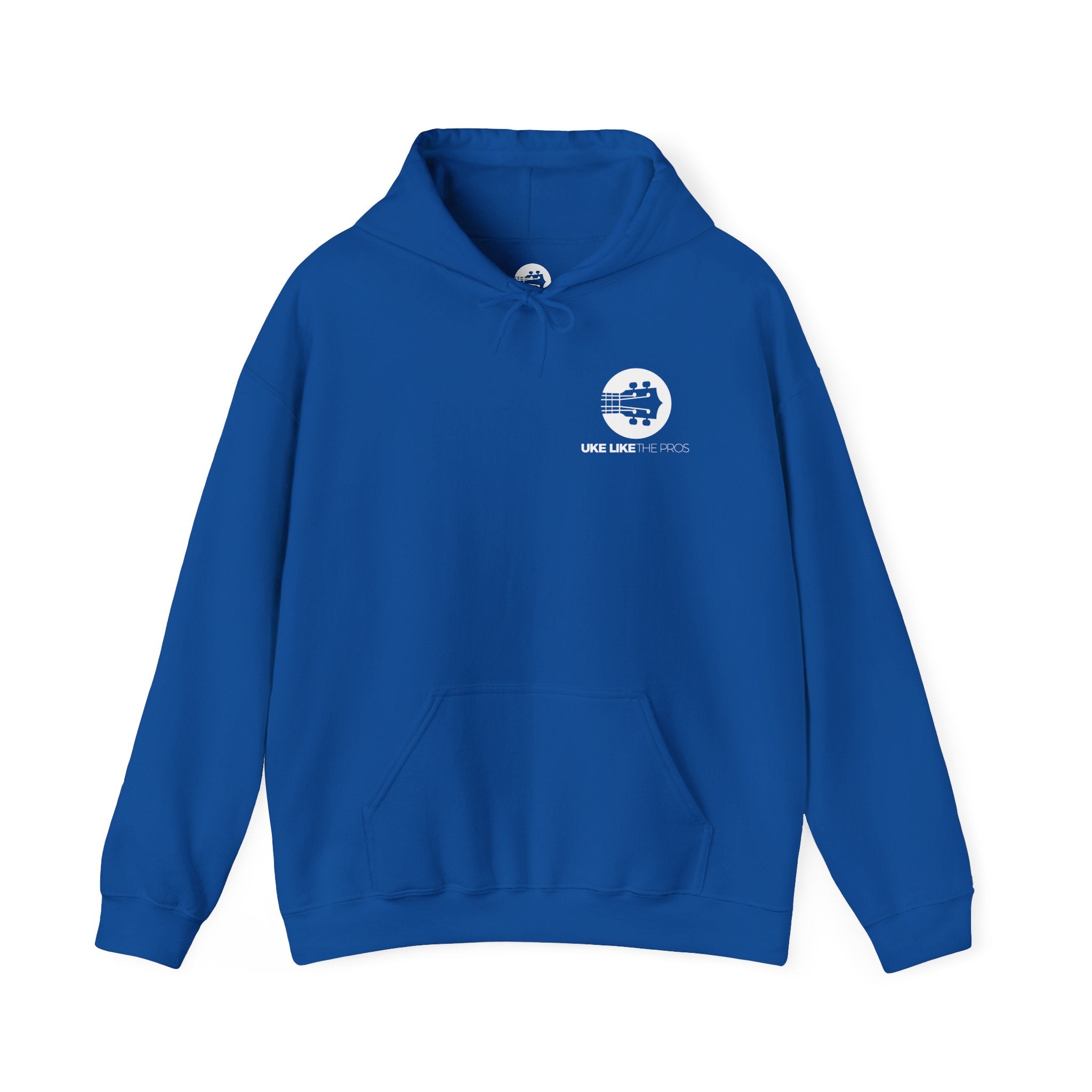 Uke Like The Pros Hoodie - White Logo Pullover