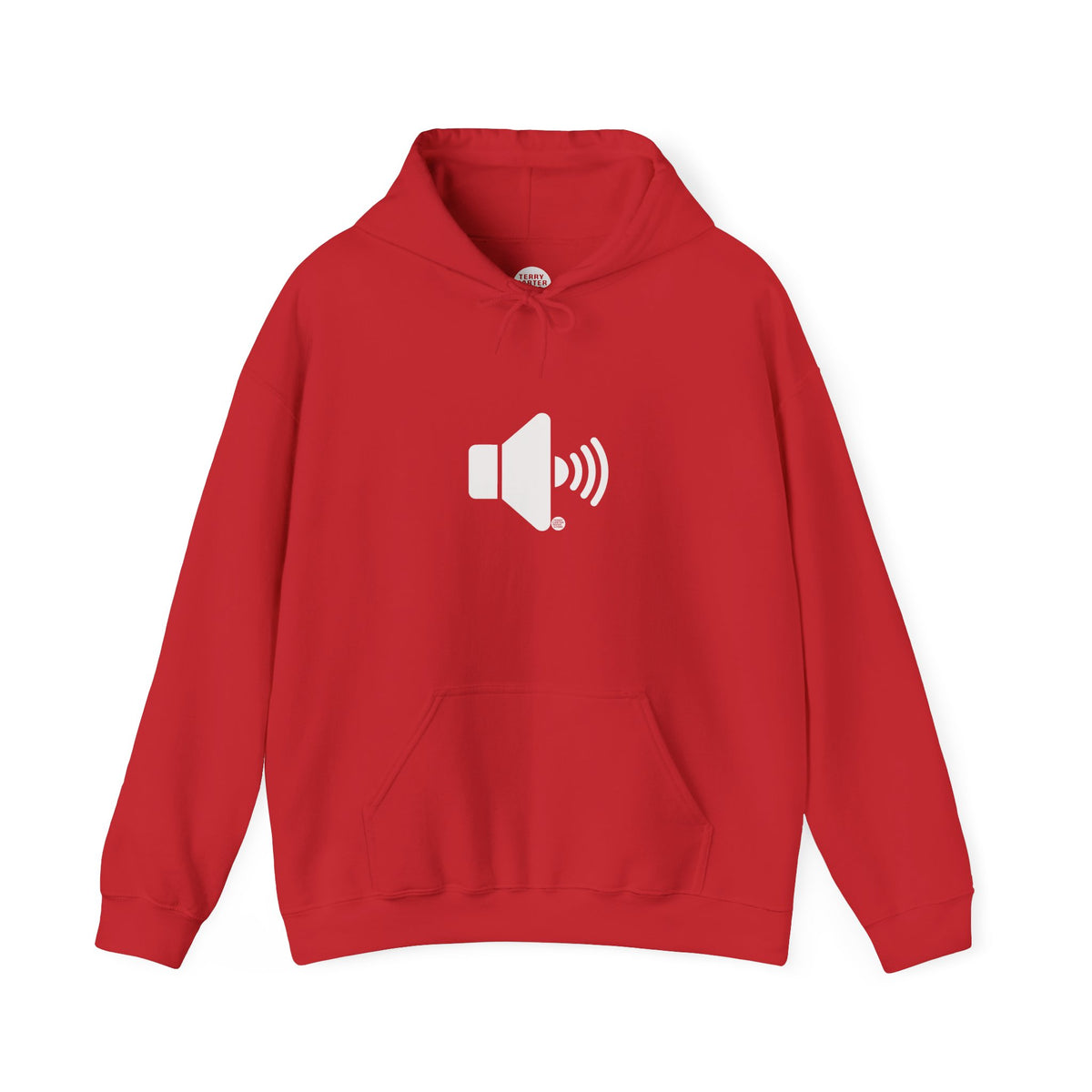 Sound On Speaker Icon Hoodie - White Logo