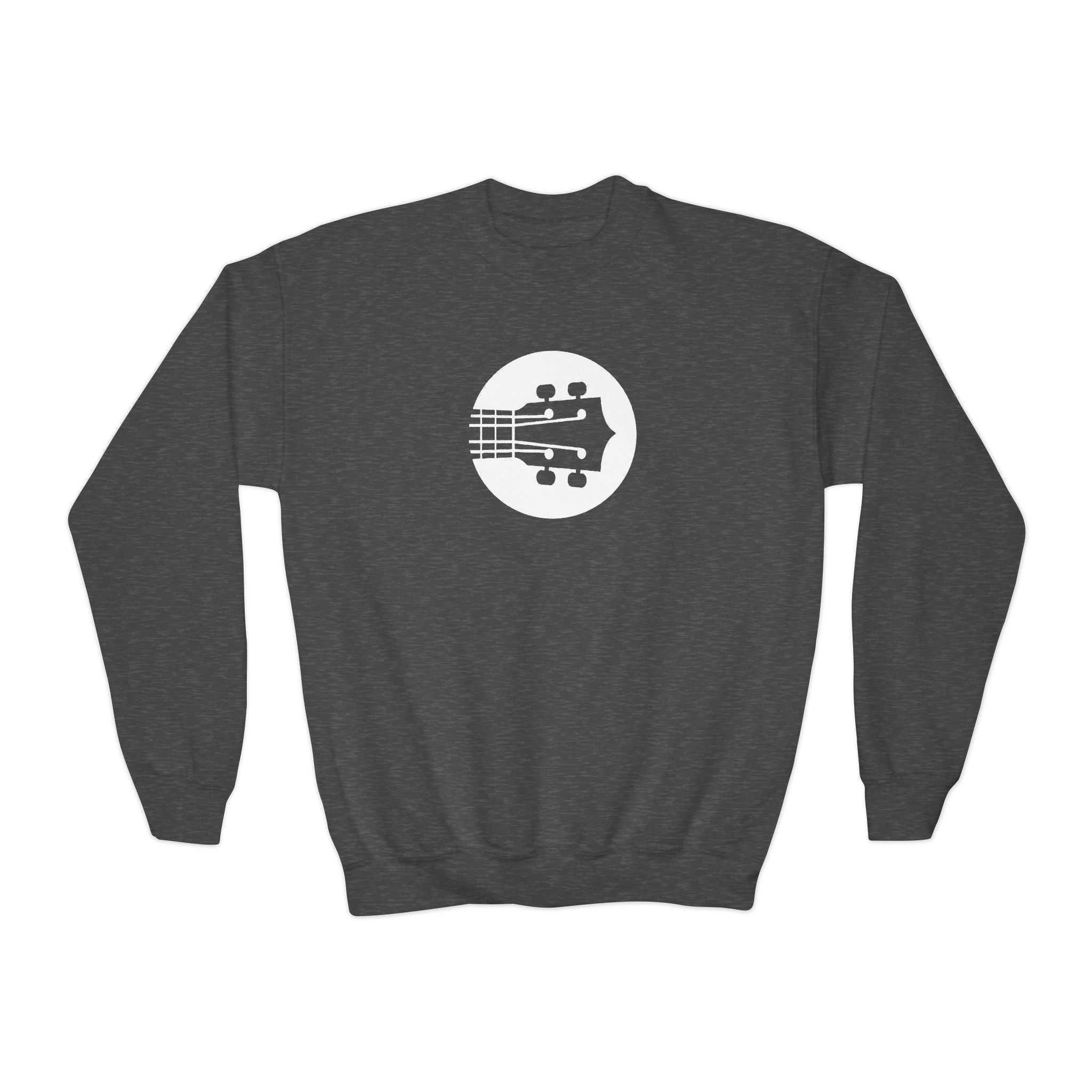 Kids Uke Like The Pros Crewneck Sweatshirt - White Logo