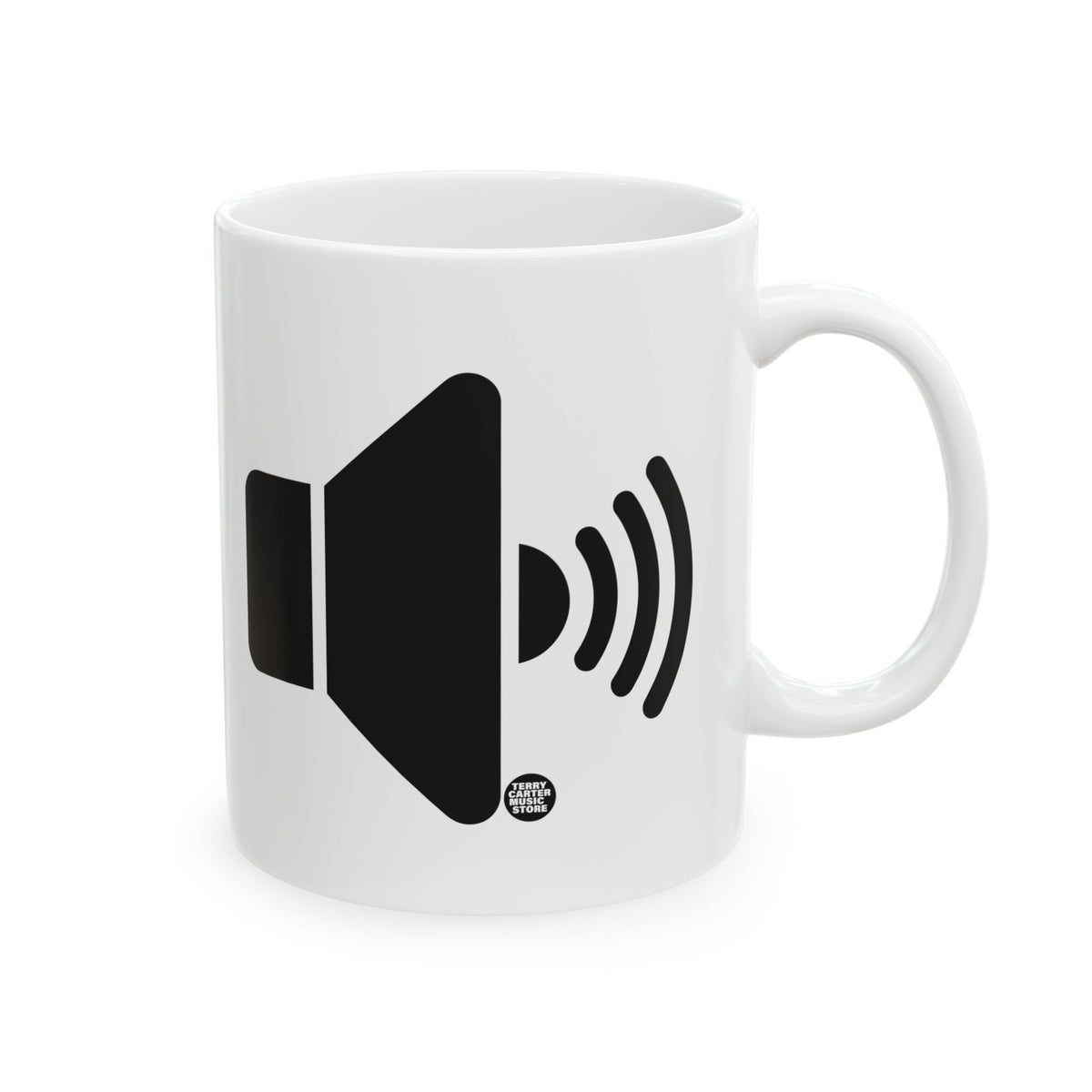 Sound On Speaker Icon White Ceramic Mug - 11oz & 15oz