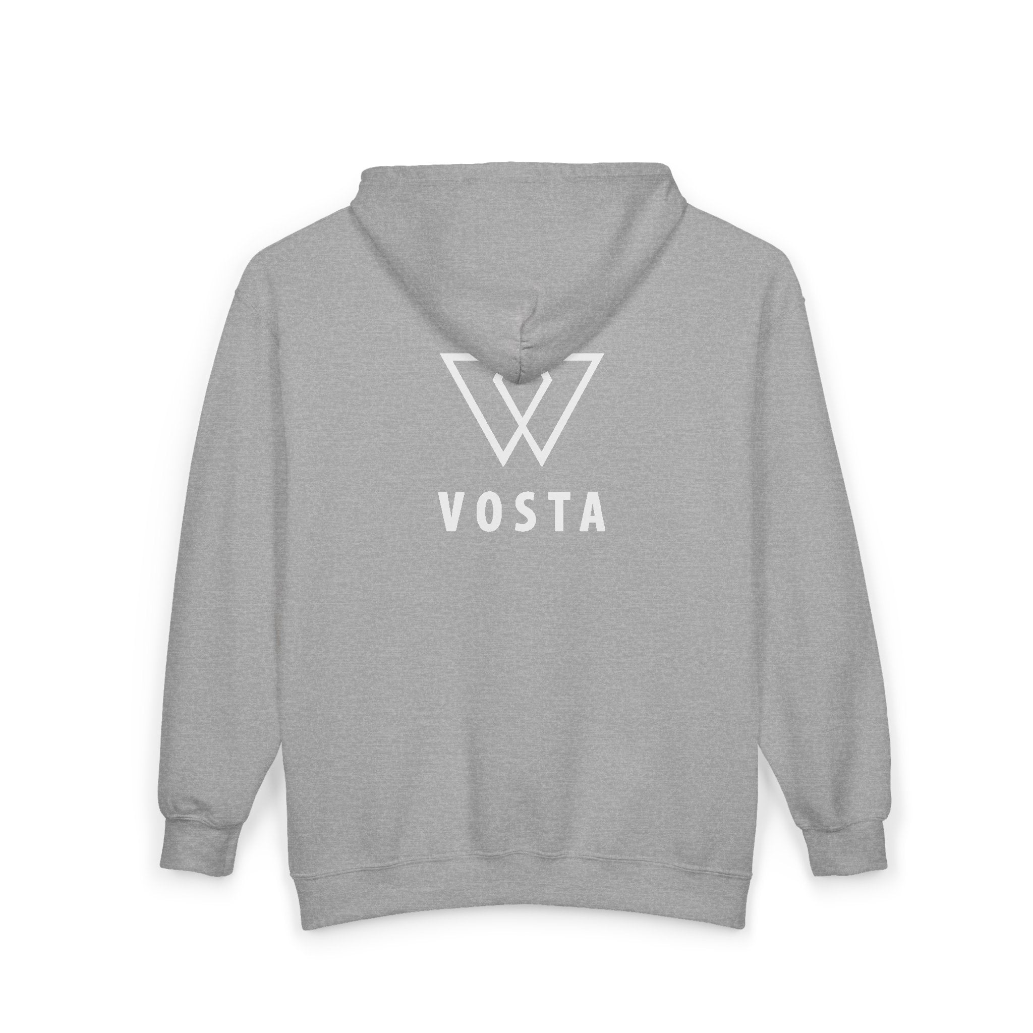 Vosta Zip Up Hoodie - White Logo
