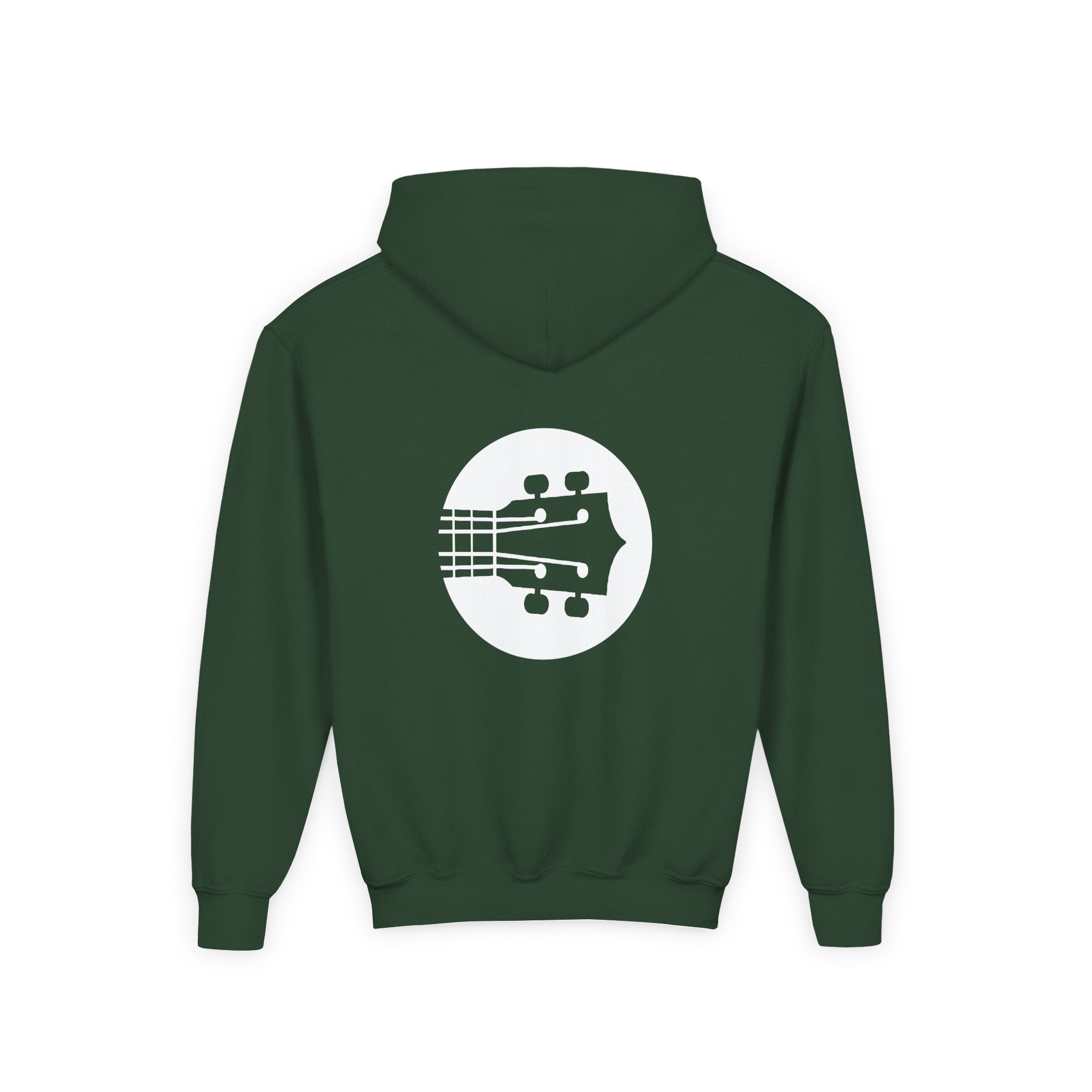 Uke Like The Pros Youth Hoodie - White Logo