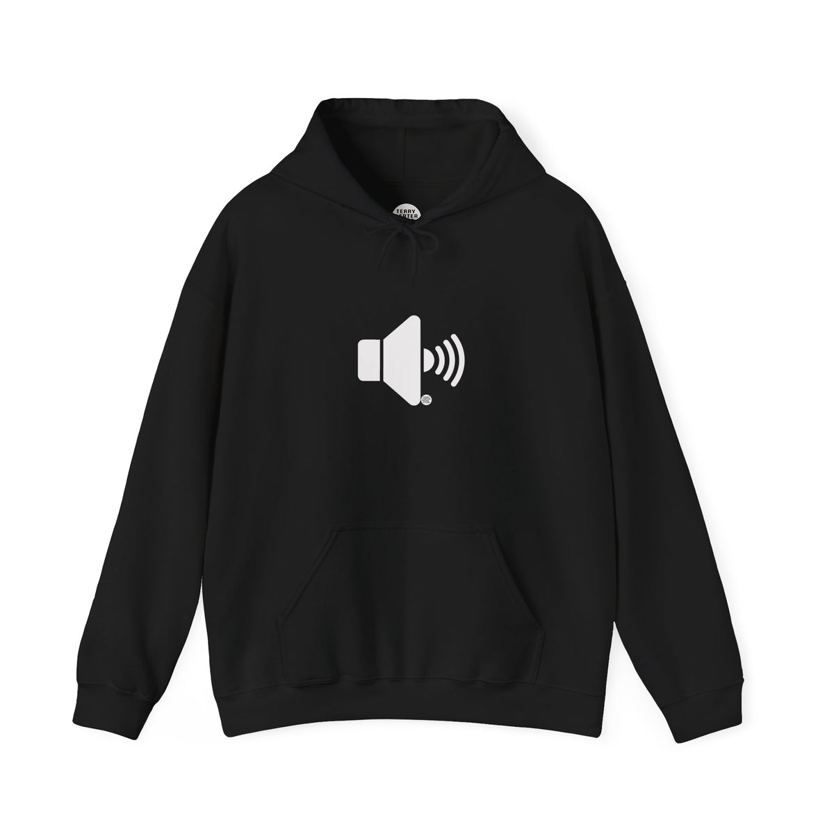 Sound On Speaker Icon Hoodie - White Logo