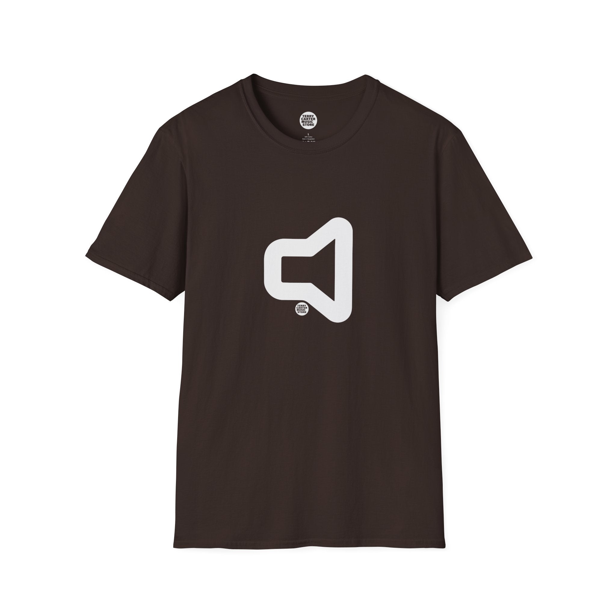 Speaker Icon T‑Shirt - White Logo