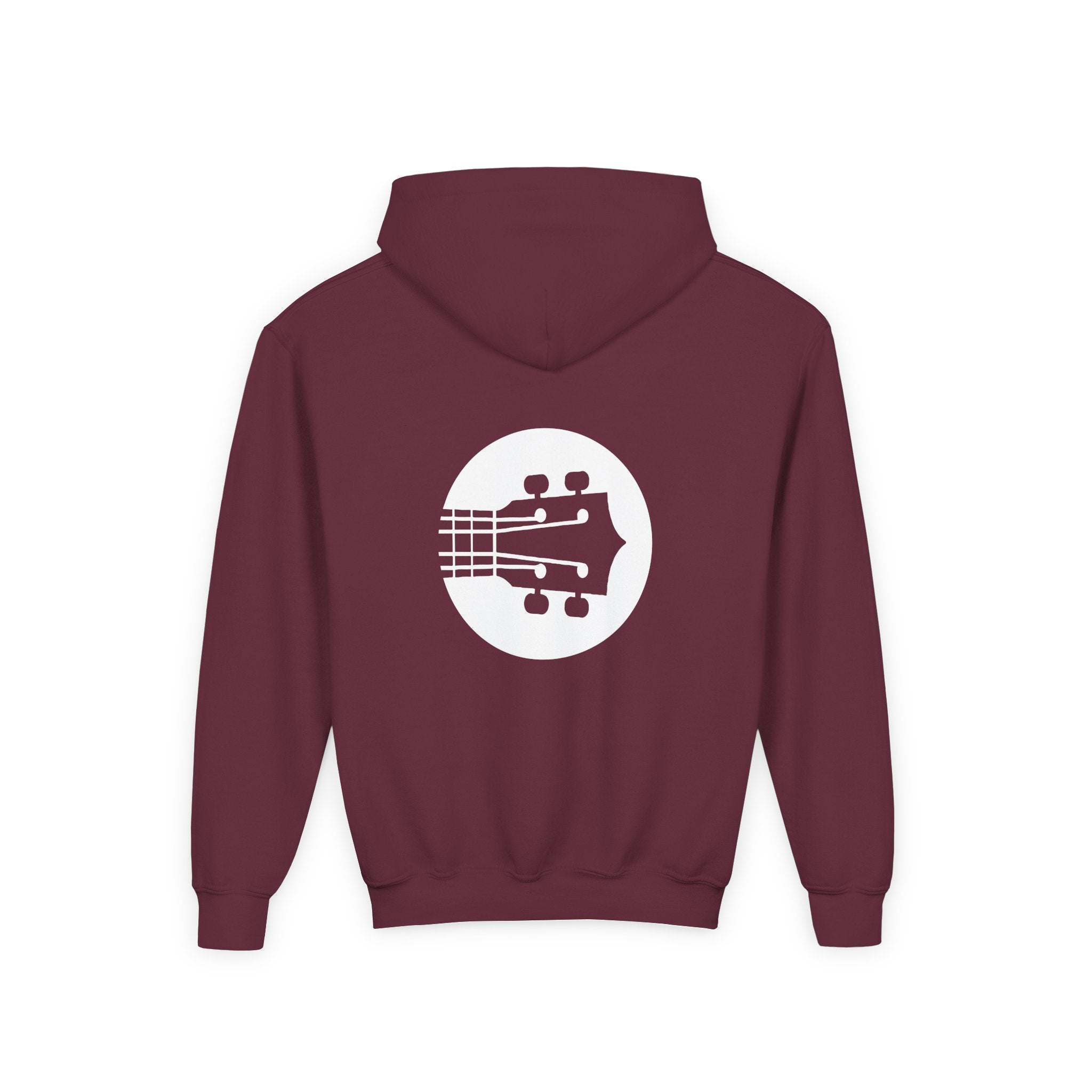 Uke Like The Pros Youth Hoodie - White Logo