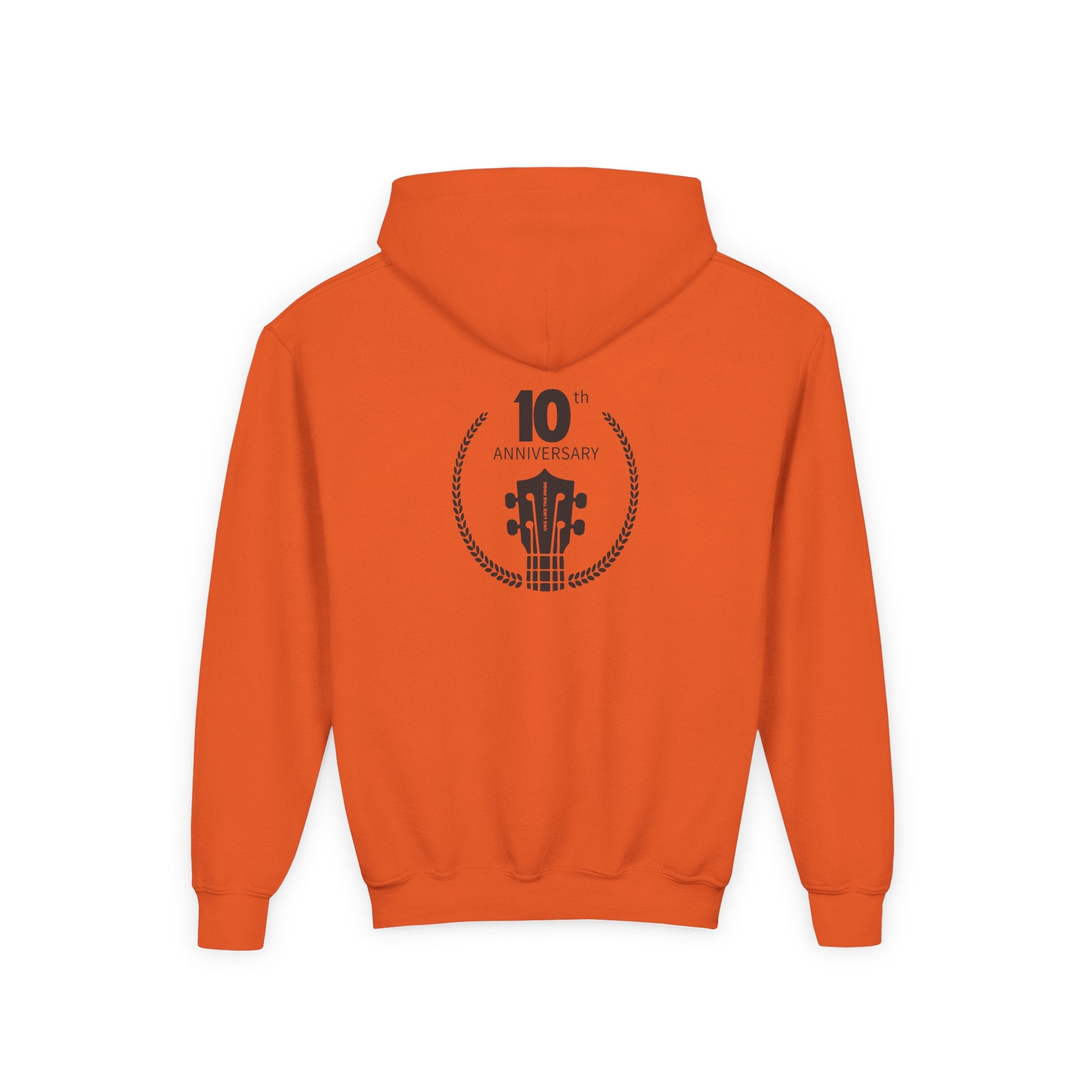 Uke Like The Pros 10th Anniversary Youth Hoodie - Black Logo