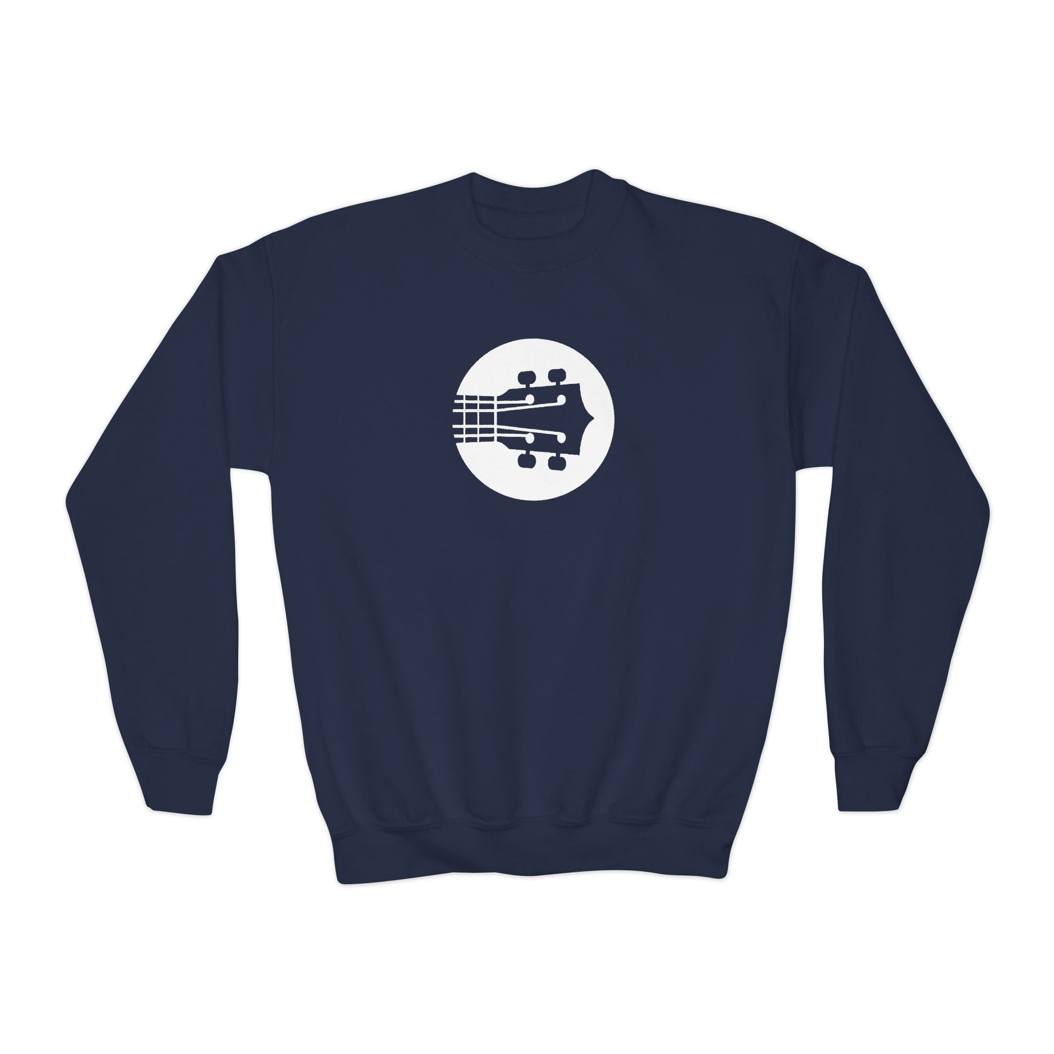 Kids Uke Like The Pros Crewneck Sweatshirt - White Logo