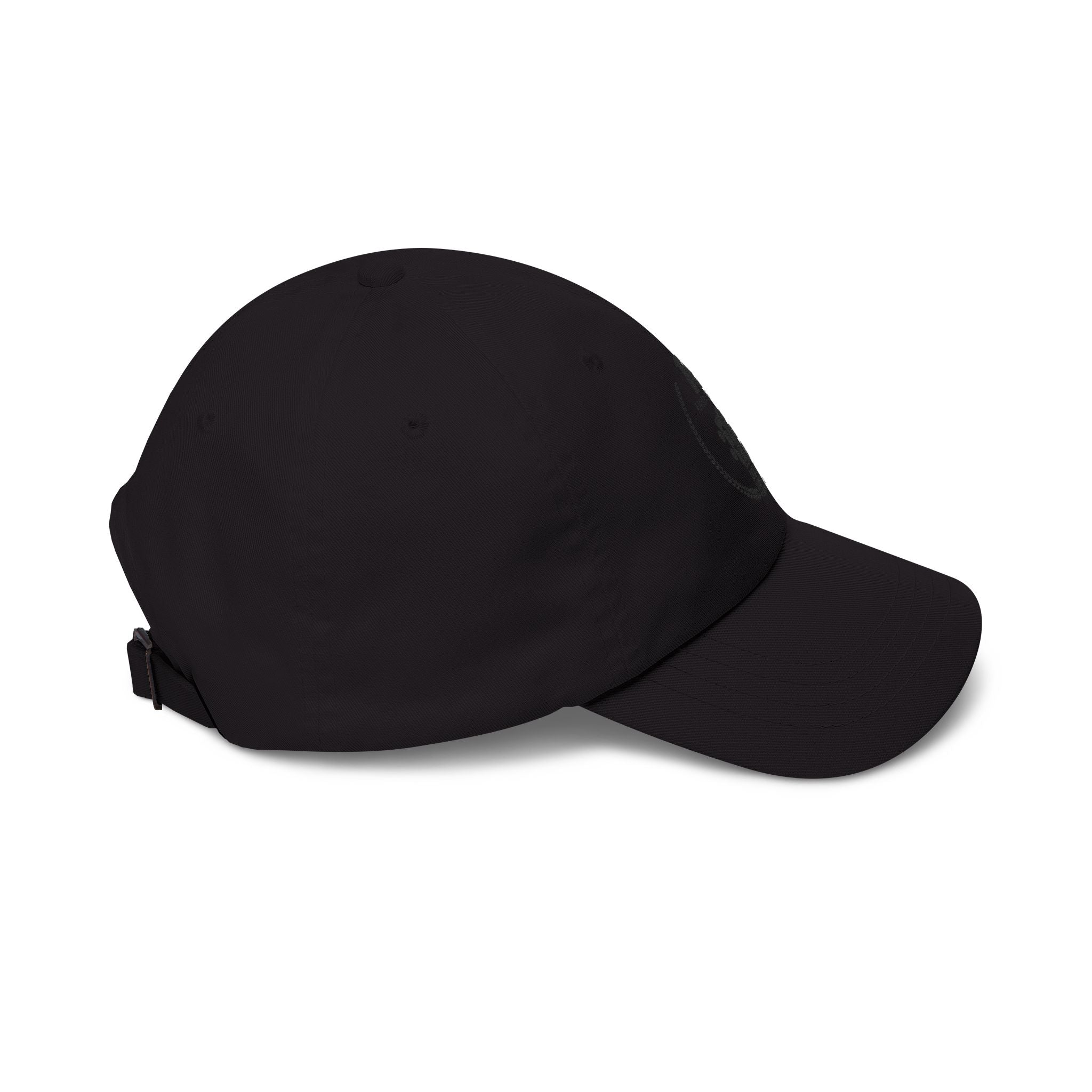 Uke Like The Pros 10th Anniversary Embroidered Dad Cap - Black on Black