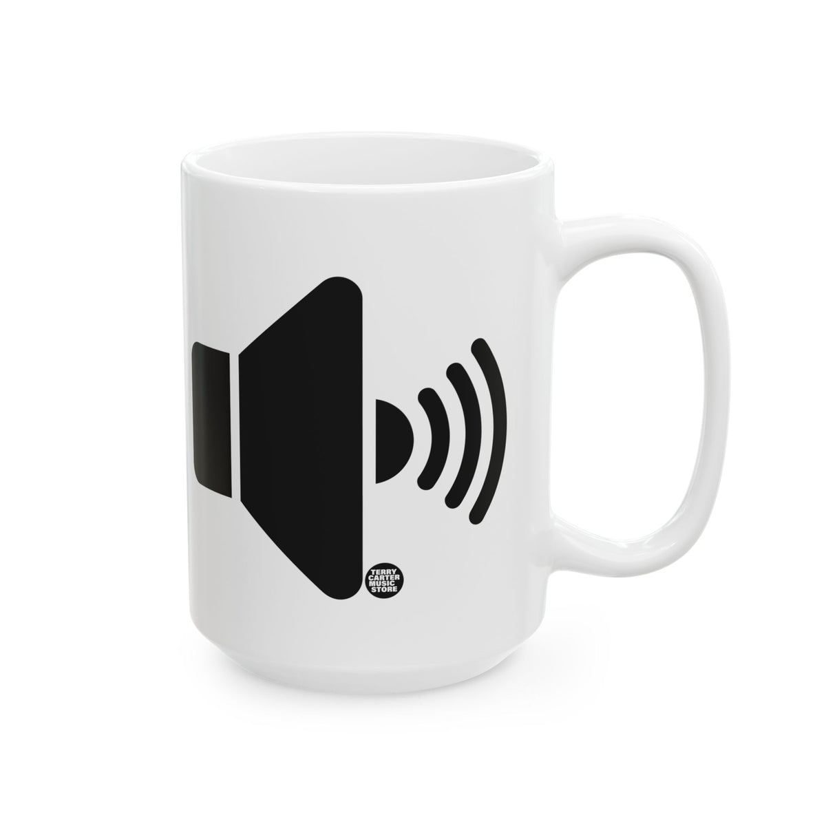 Sound On Speaker Icon White Ceramic Mug - 11oz & 15oz