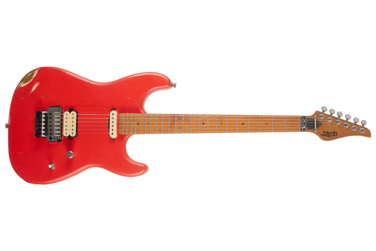 Jet JS-850 RELIC FR Red Distressed Electric Guitar