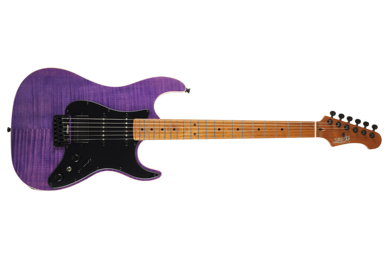 Jet JS-600 TPP Transparent Purple Stratocaster Electric Guitar