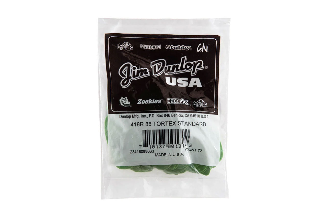 Dunlop Tortex Green .88mm Picks