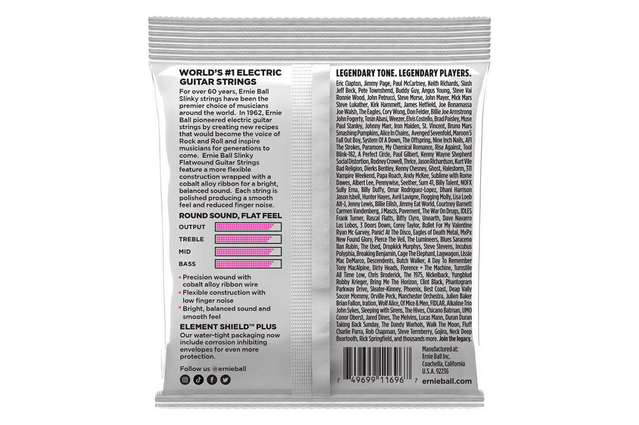 Ernie Ball Flatwound Electric Guitar Strings