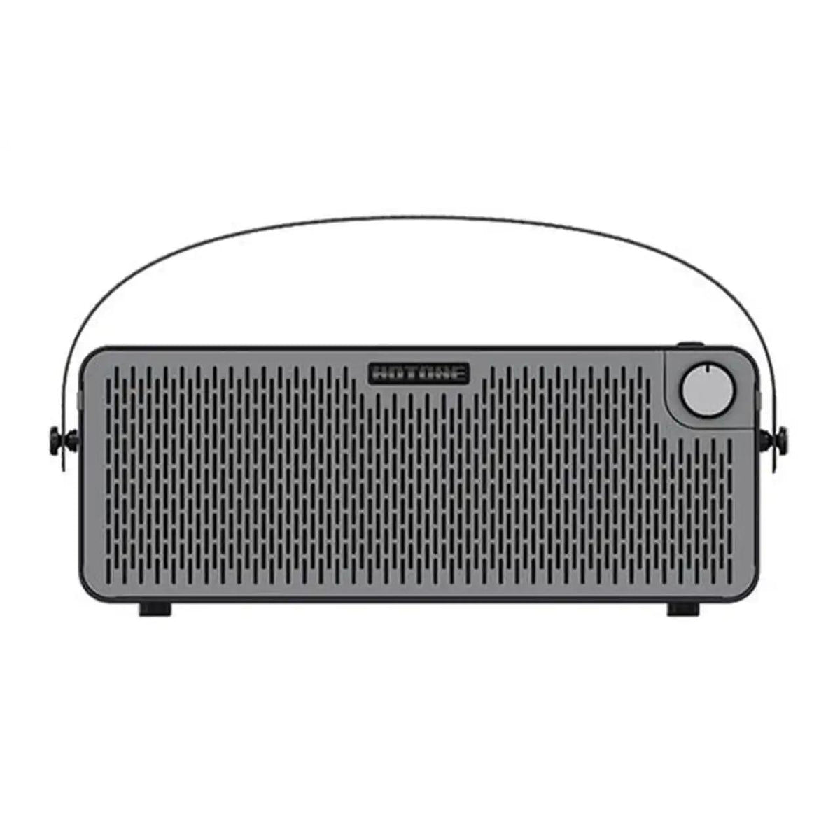 Hotone Pulze AP-30BK Eclipse modeling amplifier, front view with speaker grille and carry handle