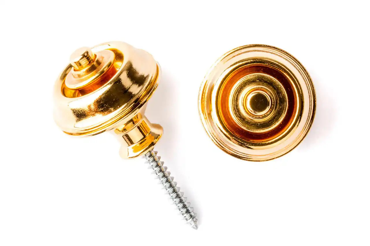 Dunlop SLS1034G Straplok Strap Retainers Dual Design - GOLD