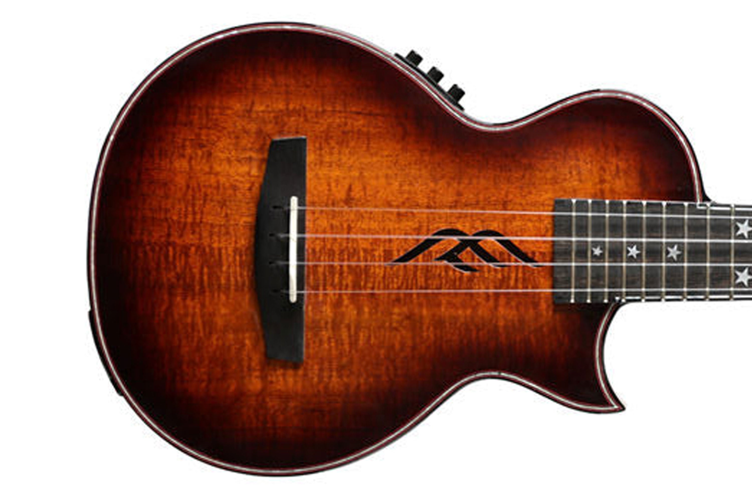 Enya Solid Hawaiian Koa Tenor Ukulele w/ Pickup