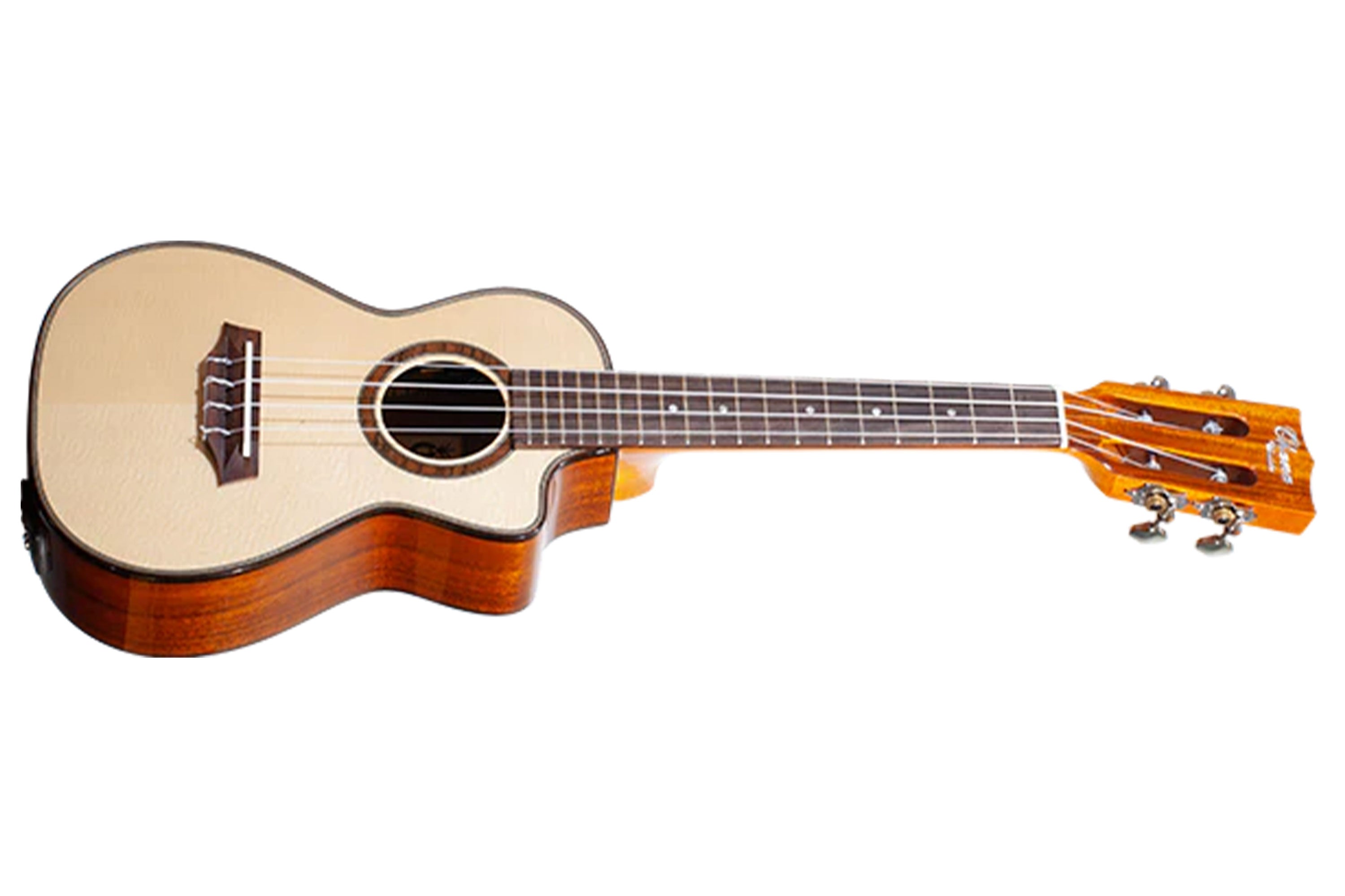 Ohana Solid Spruce & Acacia Concert Ukulele w/ Pickup
