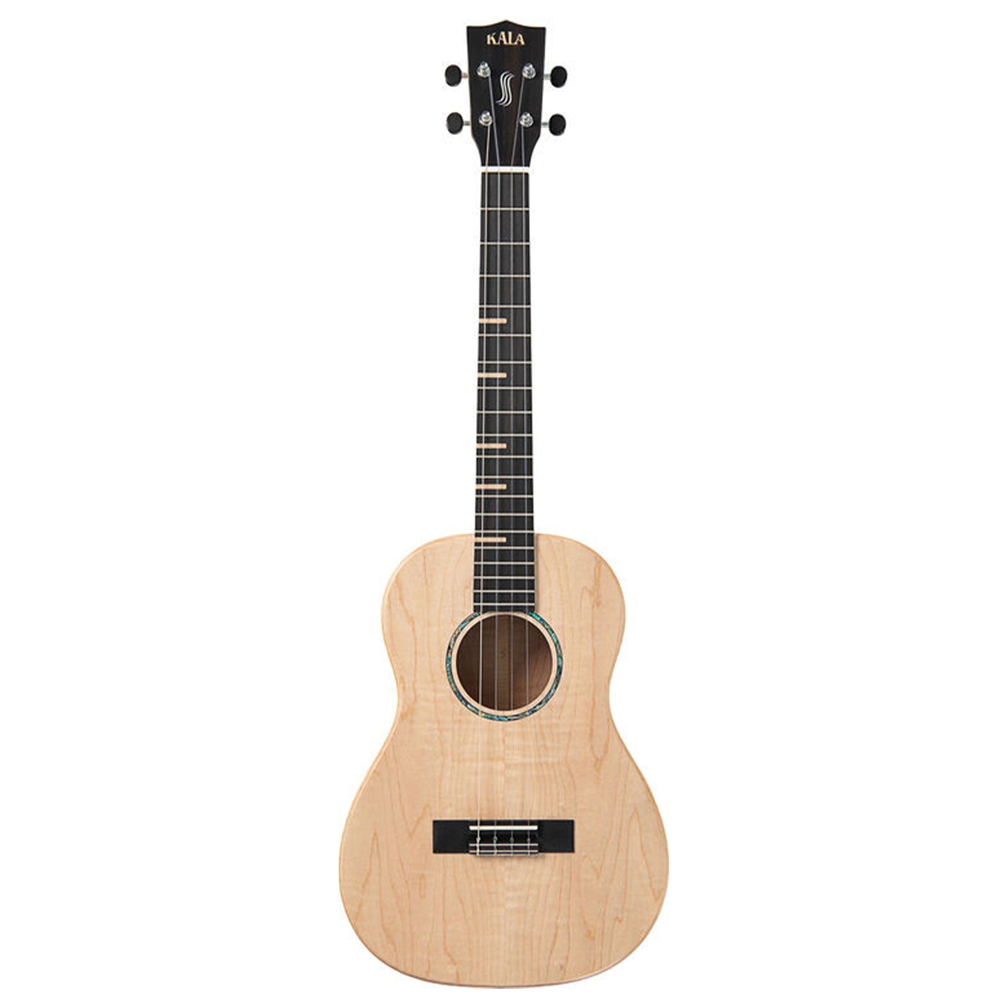 Kala Solid Flamed Maple Waterfall Baritone Ukulele