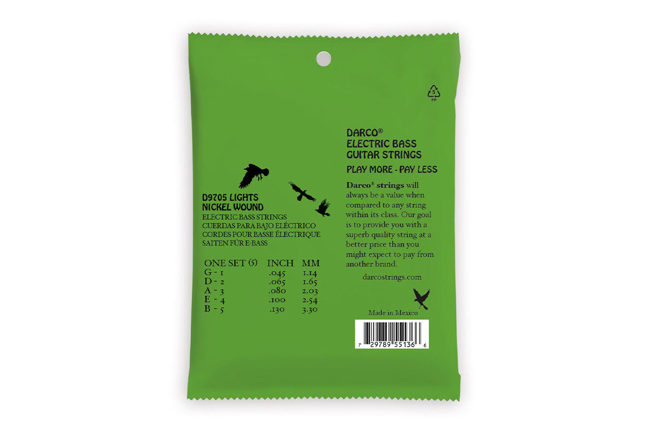 Darco D9705 5-String Electric Bass Strings