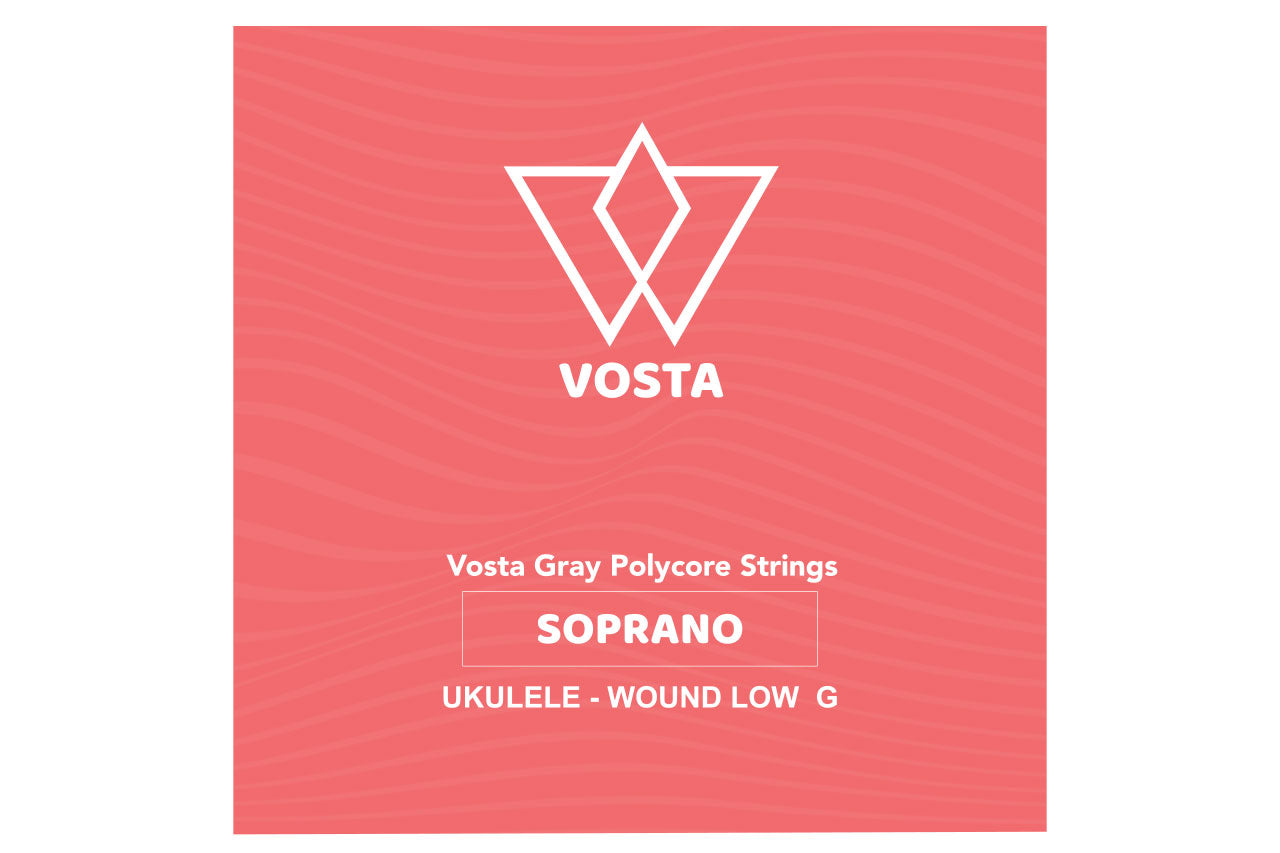 Vosta Grey Polycore Soprano Ukulele Strings