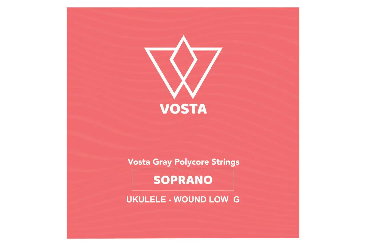 Vosta Grey Polycore Soprano Ukulele Strings