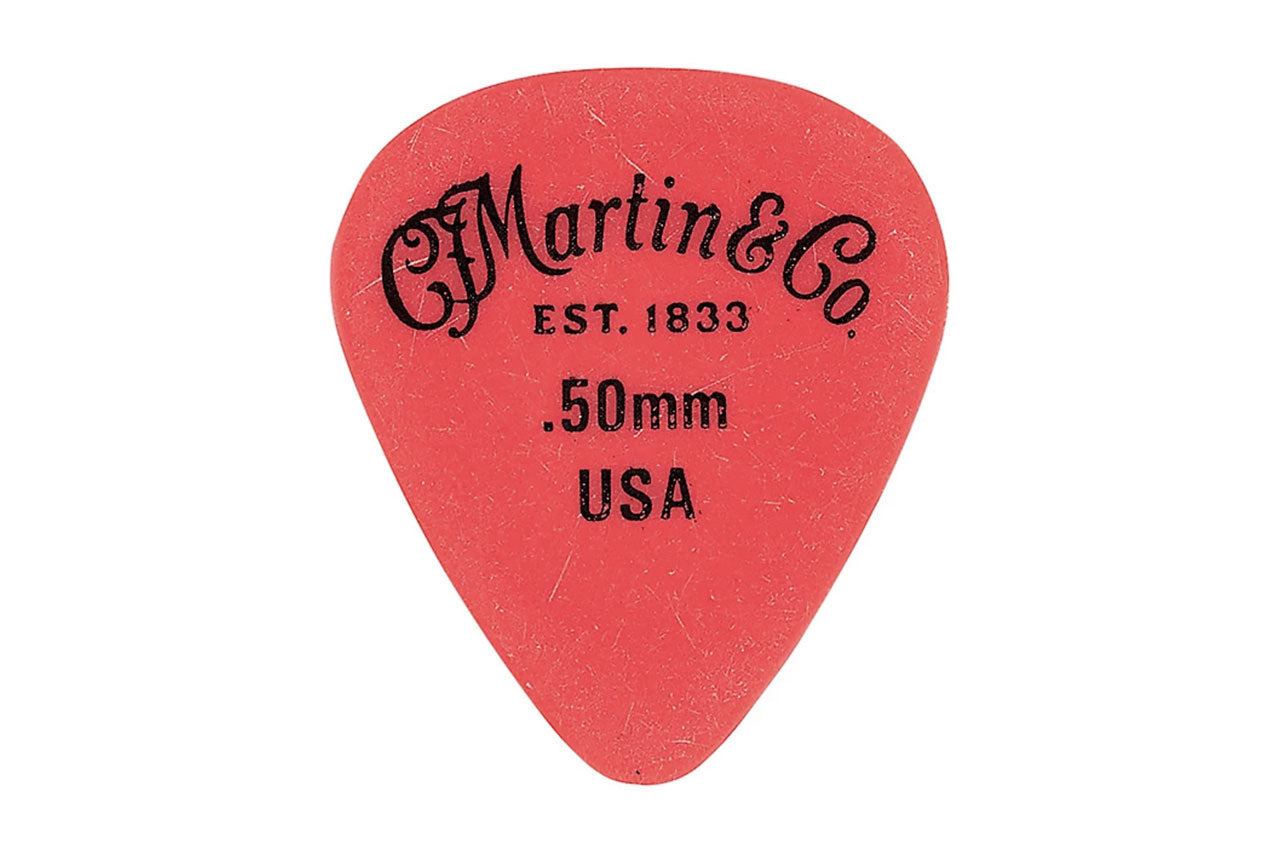 Martin Red Delrin Guitar Picks