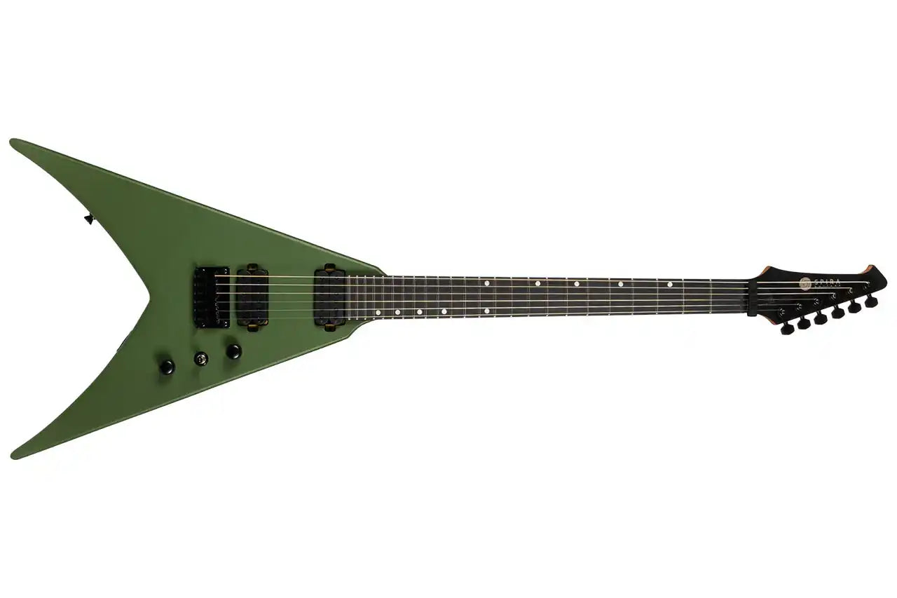 Spira V-400 MGR Green Flying V Electric Guitar