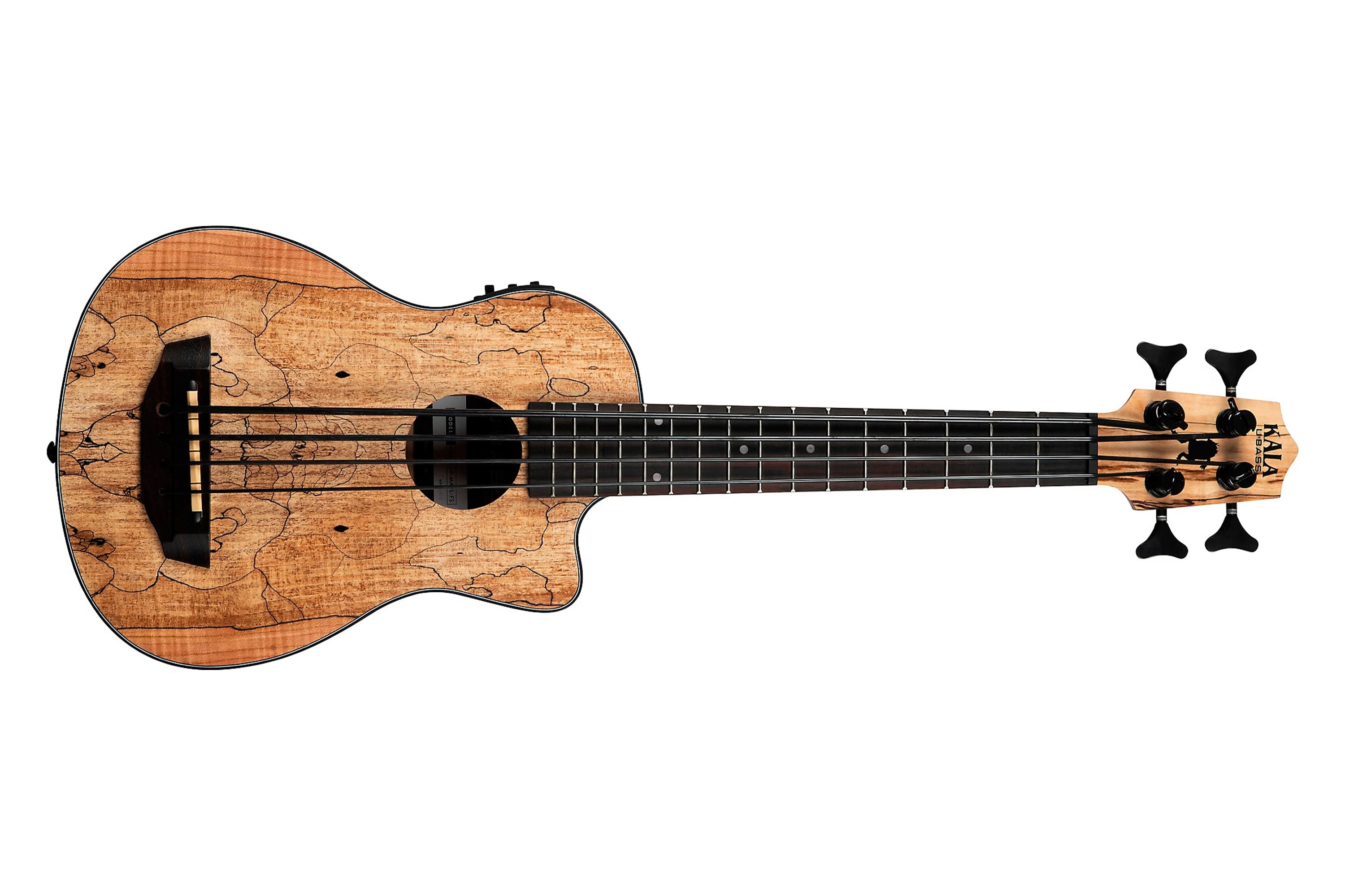 Kala Spalted Maple Fretted Acoustic-Electric U•BASS