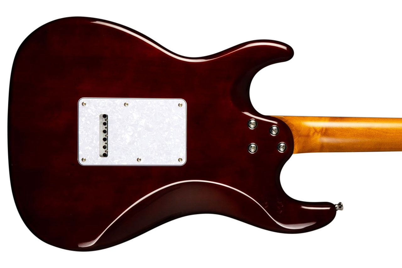 Jet JS-450 QTBR Transparent Brown Stratocaster Electric Guitar