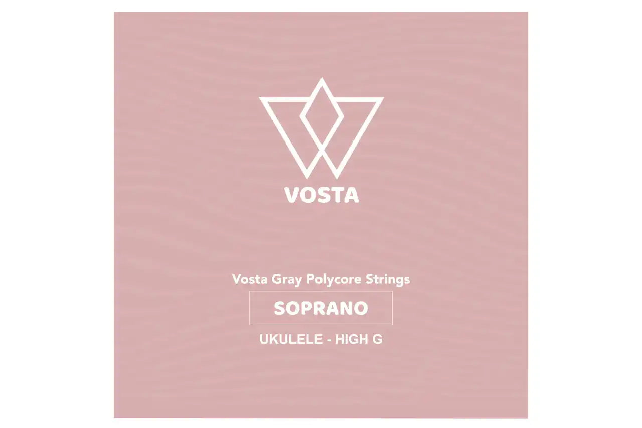Vosta Grey Polycore Soprano Ukulele Strings