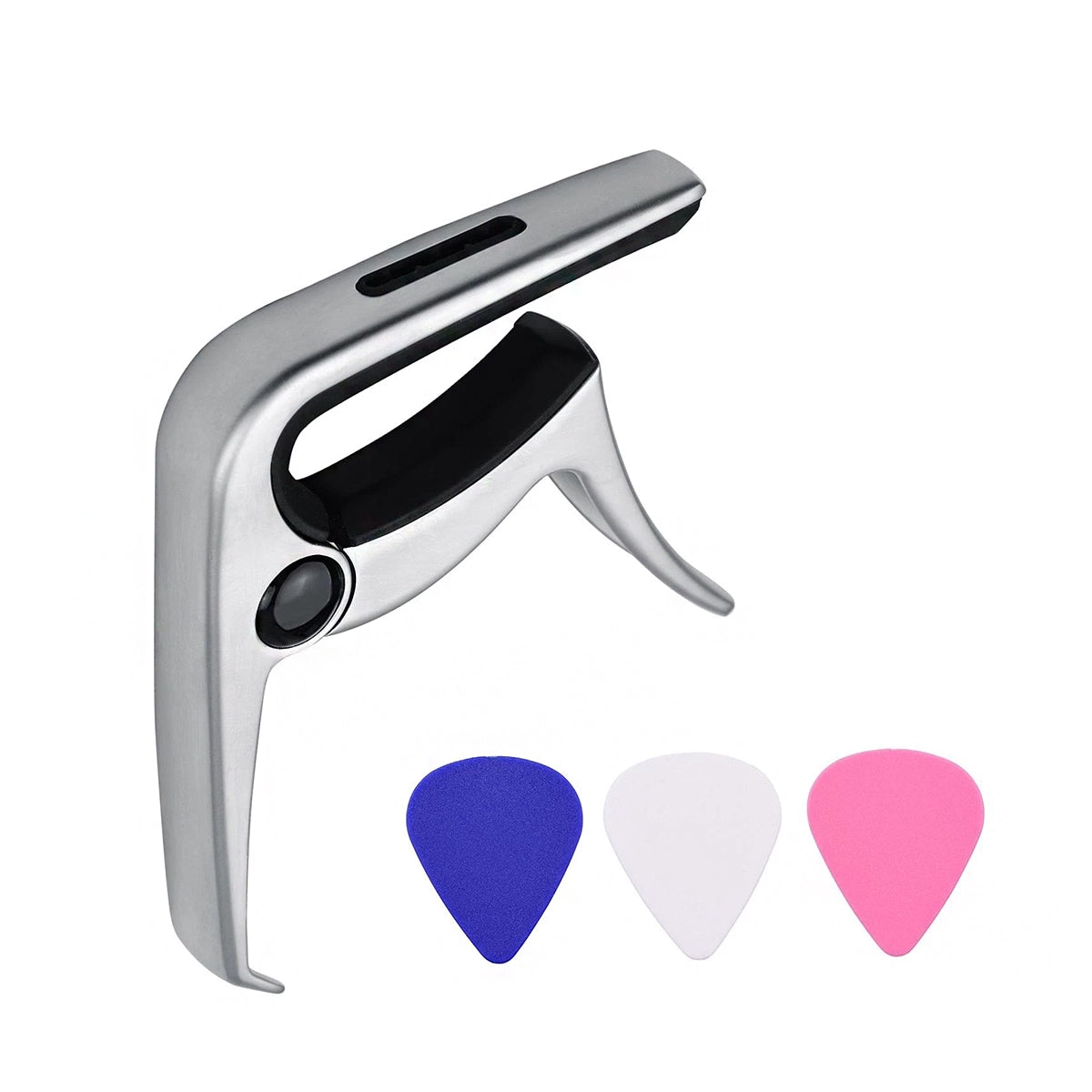TC-02 Multifunctional Zinc Alloy Guitar Capo - Silver