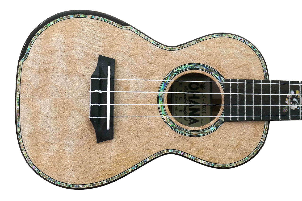 Ohana Solid Quilted Eucalyptus Concert Ukulele