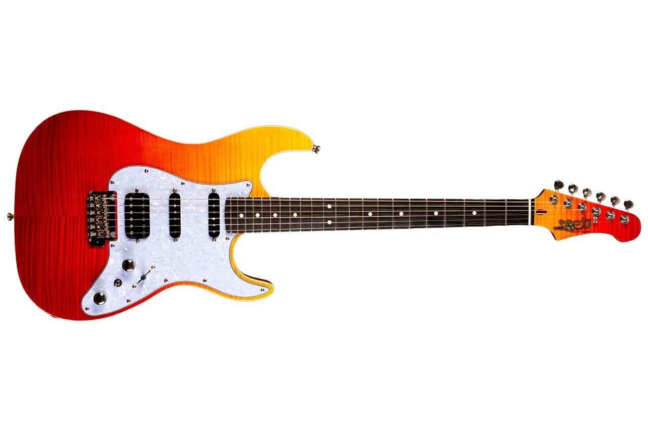 Jet JS-600 TRS Transparent Red Stratocaster Electric Guitar