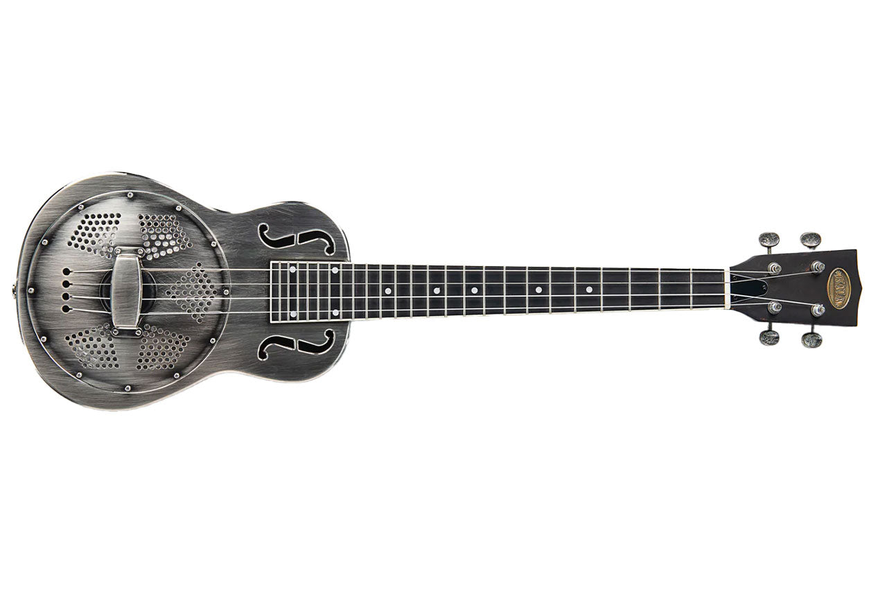 Kala Resonator Brushed Nickel Baritone Ukulele