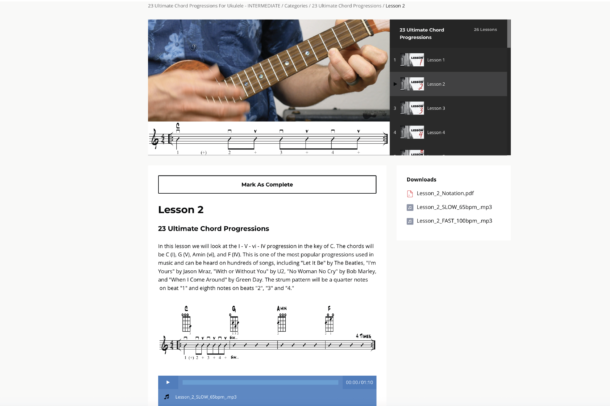 23 Ultimate Ukulele Chord Progressions Course - Uke Like The Pros