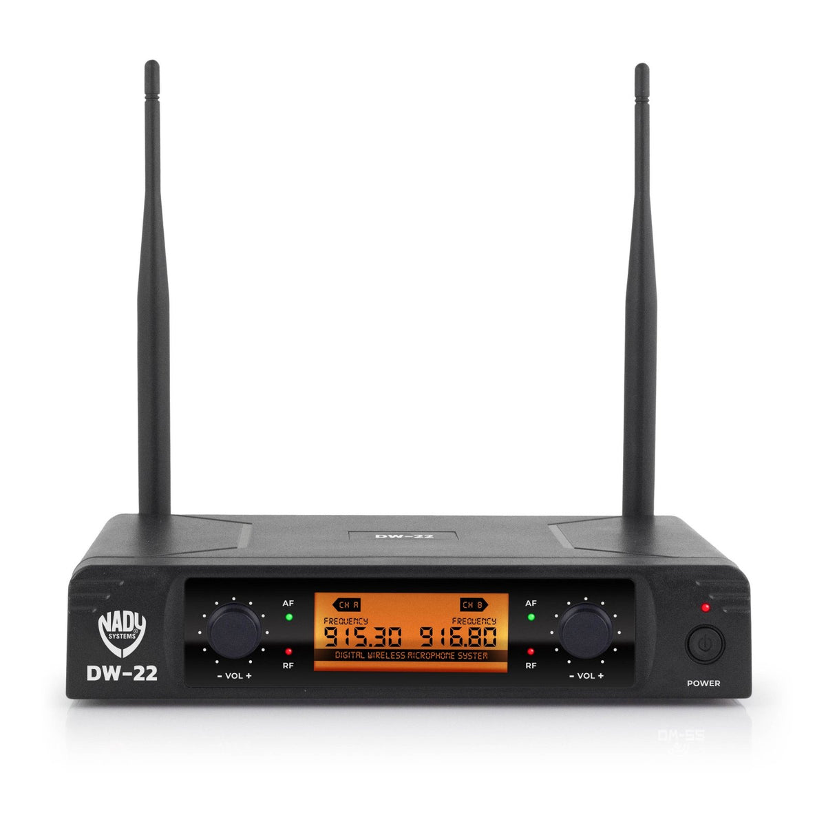 Nady DW-22 receiver, straight-on front view