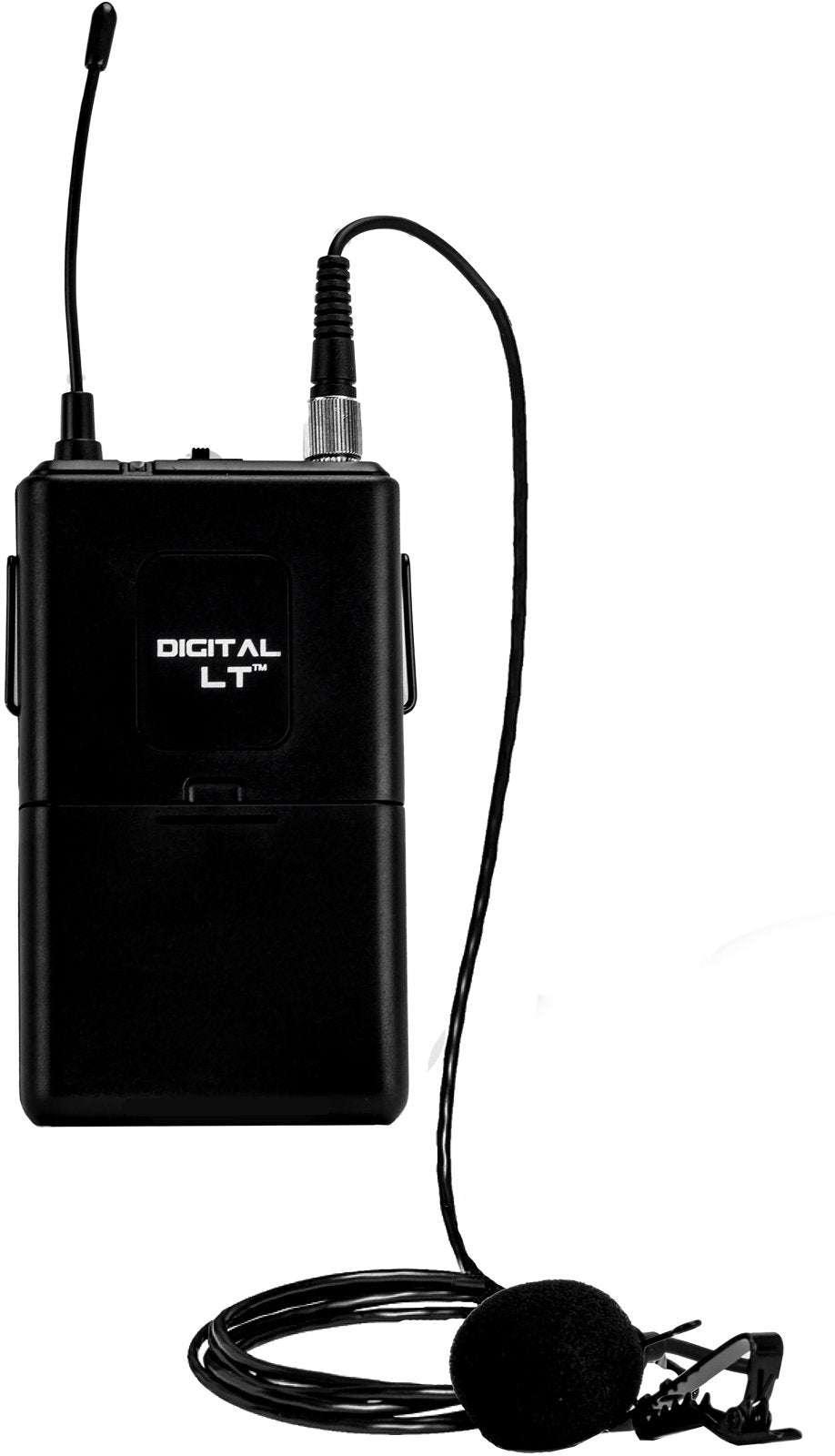 Nady DW-11 Digital LT bodypack transmitter with clip-on lavalier microphone